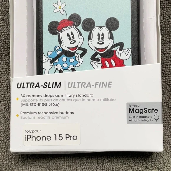 Mickey & Minnie Apple IPhone 15 pro case